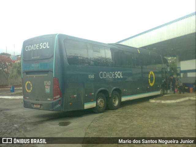 Viação Cidade Sol 8560 na cidade de Piritiba, Bahia, Brasil, por Mario dos Santos Nogueira Junior. Número da foto: #10043976.