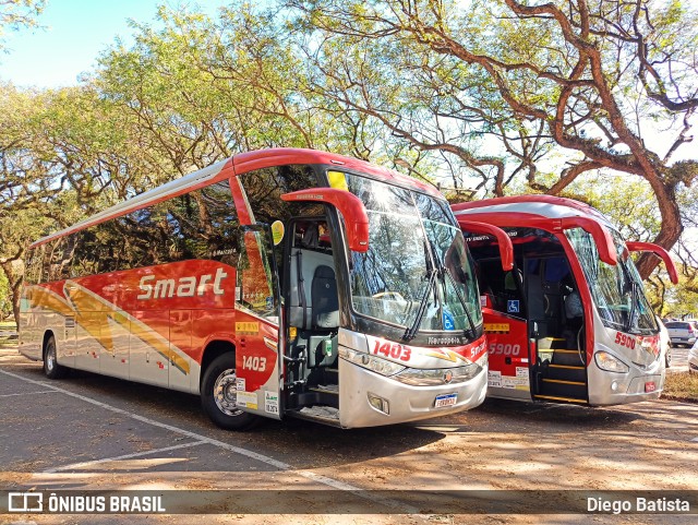 Viação Smart Transporte e Turismo 1403 na cidade de São Paulo, São Paulo, Brasil, por Diego Batista. ID da foto: 10043729.