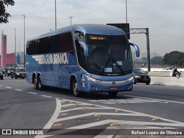 Viação Águia Branca 14007 na cidade de São Paulo, São Paulo, Brasil, por Rafael Lopes de Oliveira. Número da foto: #10044152.