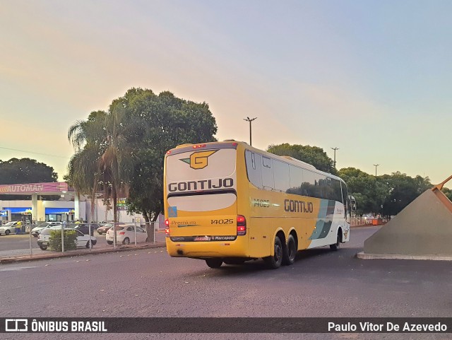 Empresa Gontijo de Transportes 14025 na cidade de Uberaba, Minas Gerais, Brasil, por Paulo Vitor De Azevedo. ID da foto: 10045294.