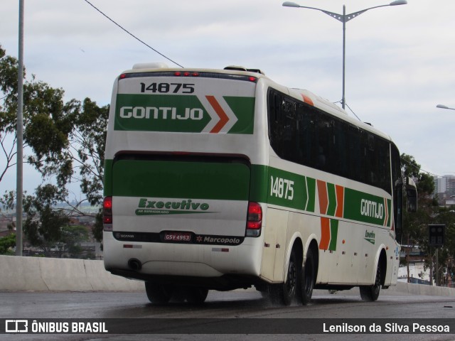 Empresa Gontijo de Transportes 14875 na cidade de Caruaru, Pernambuco, Brasil, por Lenilson da Silva Pessoa. ID da foto: 10044816.