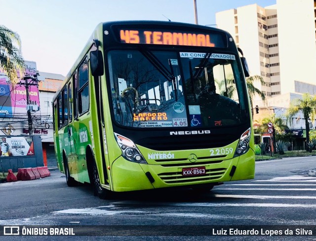 Santo Antônio Transportes Niterói 2.2.059 na cidade de Niterói, Rio de Janeiro, Brasil, por Luiz Eduardo Lopes da Silva. Número da foto: #10045766.