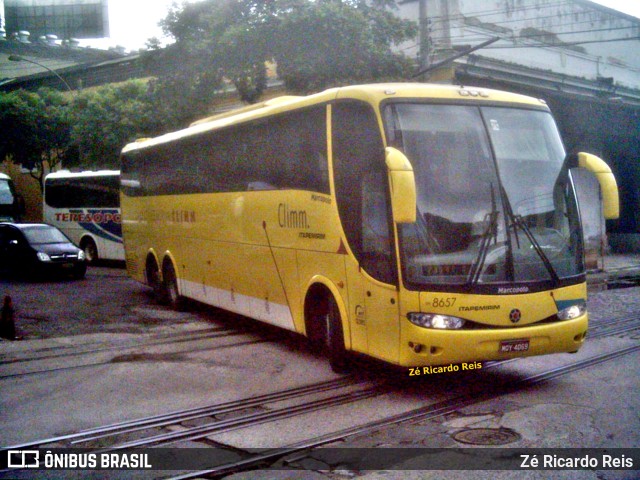 Viação Itapemirim 8657 na cidade de Rio de Janeiro, Rio de Janeiro, Brasil, por Zé Ricardo Reis. ID da foto: 10047811.