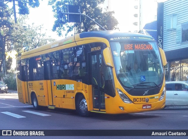 Transporte Coletivo Glória BC312 na cidade de Curitiba, Paraná, Brasil, por Amauri Caetano. ID da foto: 10048424.