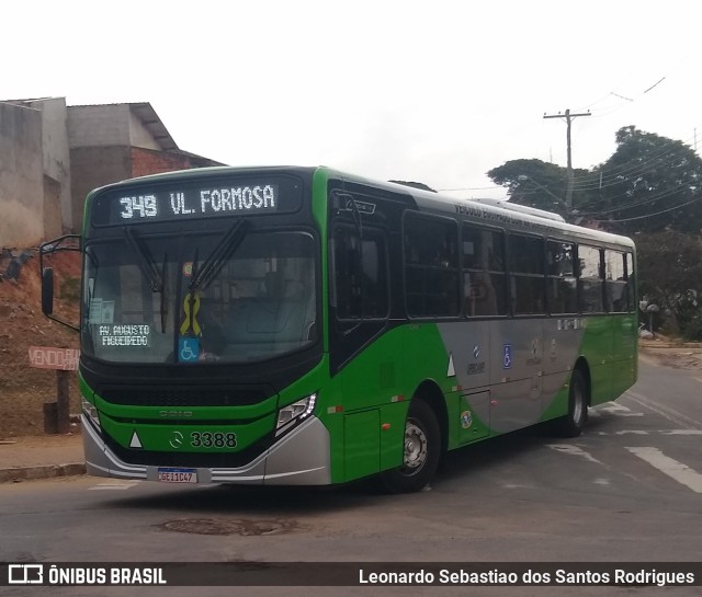 VB Transportes e Turismo 3388 na cidade de Campinas, São Paulo, Brasil, por Leonardo Sebastiao dos Santos Rodrigues. ID da foto: 10048607.