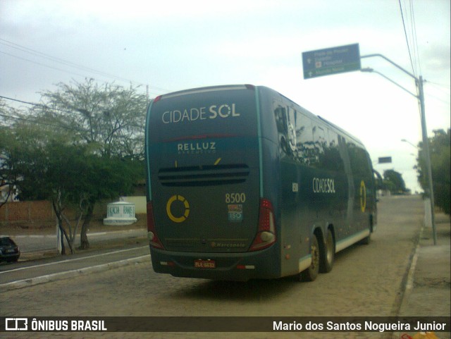 Viação Cidade Sol 8500 na cidade de Piritiba, Bahia, Brasil, por Mario dos Santos Nogueira Junior. Número da foto: #10048472.