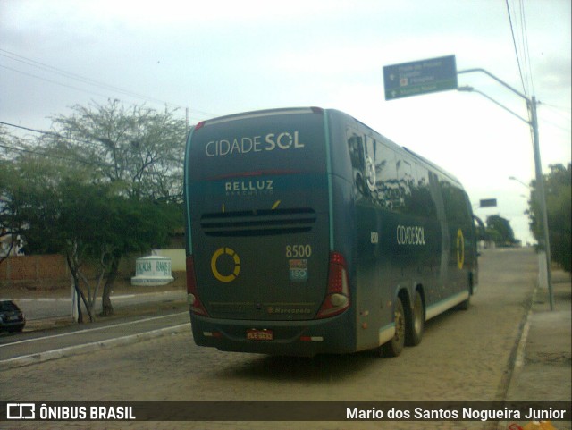 Viação Cidade Sol 8500 na cidade de Piritiba, Bahia, Brasil, por Mario dos Santos Nogueira Junior. ID da foto: 10048472.