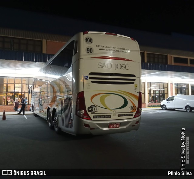 Expresso São José 1100 na cidade de Joinville, Santa Catarina, Brasil, por Plinio Silva. Número da foto: #10048794.