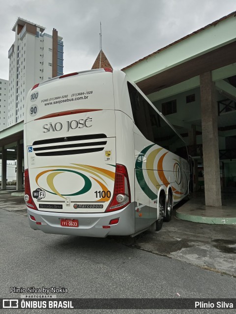 Expresso São José 1100 na cidade de Brusque, Santa Catarina, Brasil, por Plinio Silva. Número da foto: #10048791.
