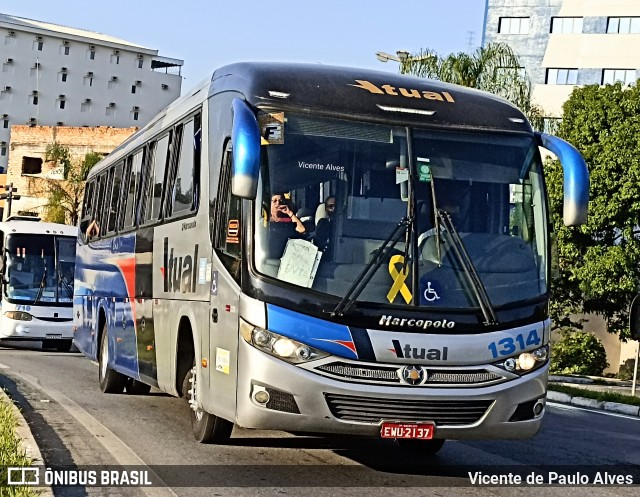 Viação Atual 1314 na cidade de Aparecida, São Paulo, Brasil, por Vicente de Paulo Alves. Número da foto: #10048799.