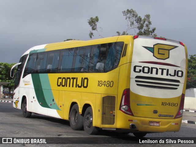 Empresa Gontijo de Transportes 18480 na cidade de Caruaru, Pernambuco, Brasil, por Lenilson da Silva Pessoa. ID da foto: 10047544.