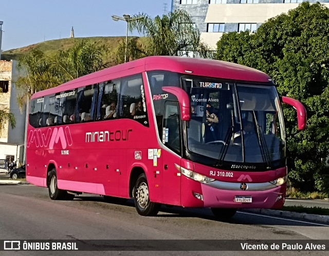 Mirian Tour RJ 310.002 na cidade de Aparecida, São Paulo, Brasil, por Vicente de Paulo Alves. ID da foto: 10048878.