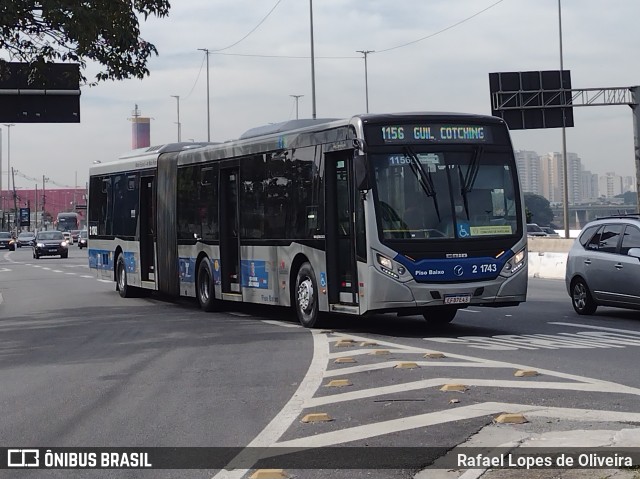 Sambaíba Transportes Urbanos 2 1743 na cidade de São Paulo, São Paulo, Brasil, por Rafael Lopes de Oliveira. ID da foto: 10047572.