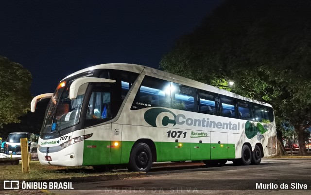 Viação Continental de Transportes 1071 na cidade de São Paulo, São Paulo, Brasil, por Murilo da Silva. Número da foto: #10046599.
