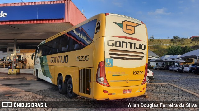 Empresa Gontijo de Transportes 19235 na cidade de João Monlevade, Minas Gerais, Brasil, por Allan Douglas Ferreira da Silva. Número da foto: #10047629.