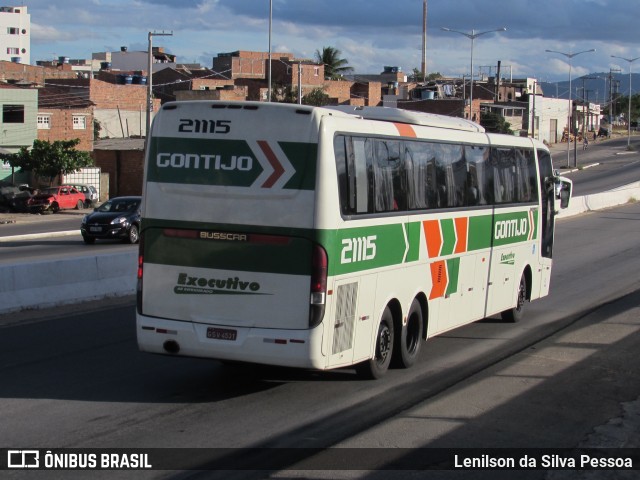 Empresa Gontijo de Transportes 21115 na cidade de Caruaru, Pernambuco, Brasil, por Lenilson da Silva Pessoa. ID da foto: 10047575.