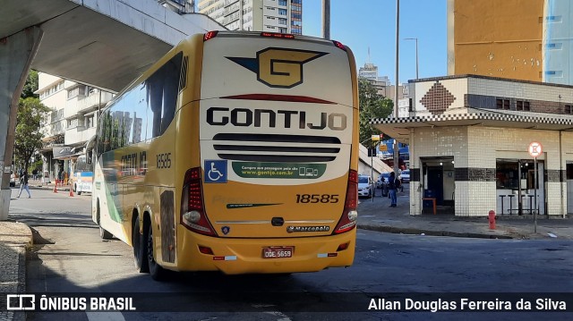 Empresa Gontijo de Transportes 18585 na cidade de Belo Horizonte, Minas Gerais, Brasil, por Allan Douglas Ferreira da Silva. ID da foto: 10048484.