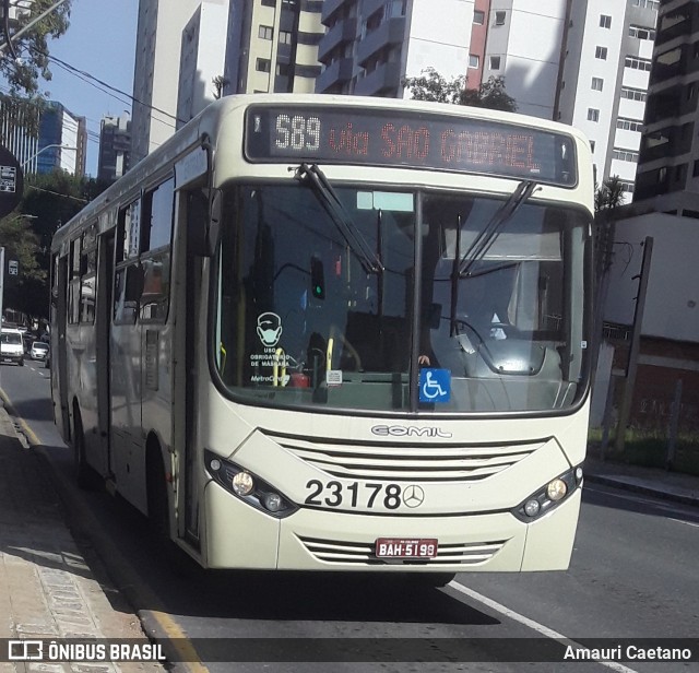Viação Colombo 23178 na cidade de Curitiba, Paraná, Brasil, por Amauri Caetano. Número da foto: #10048427.