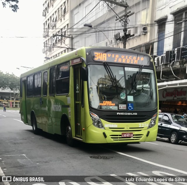 Santo Antônio Transportes Niterói 2.2.114 na cidade de Niterói, Rio de Janeiro, Brasil, por Luiz Eduardo Lopes da Silva. ID da foto: 10049169.