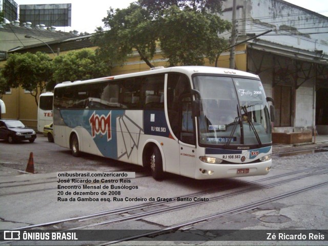 Auto Viação 1001 RJ 108.583 na cidade de Rio de Janeiro, Rio de Janeiro, Brasil, por Zé Ricardo Reis. Número da foto: #10047696.