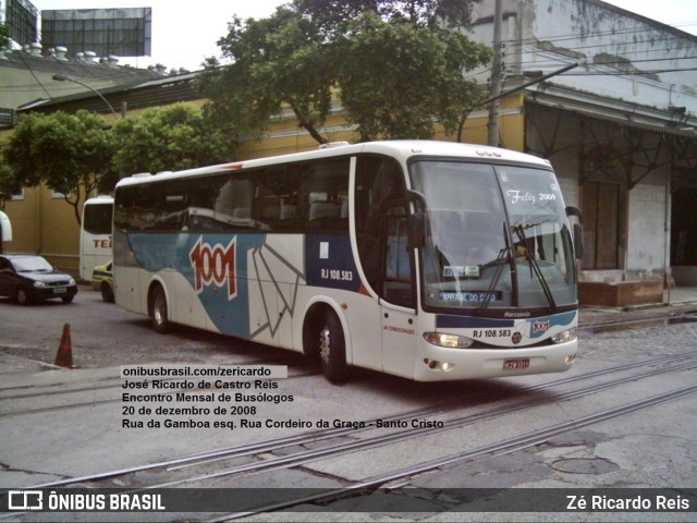 Auto Viação 1001 RJ 108.583 na cidade de Rio de Janeiro, Rio de Janeiro, Brasil, por Zé Ricardo Reis. ID da foto: 10047696.