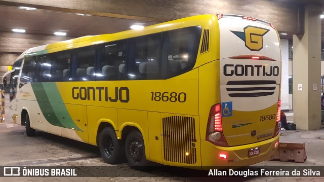 Empresa Gontijo de Transportes 18680 na cidade de Belo Horizonte, Minas Gerais, Brasil, por Allan Douglas Ferreira da Silva. Número da foto: #10047716.