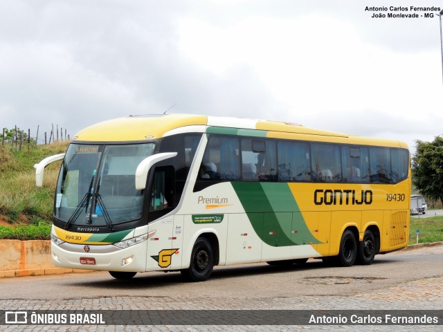 Empresa Gontijo de Transportes 19430 na cidade de João Monlevade, Minas Gerais, Brasil, por Antonio Carlos Fernandes. ID da foto: 9971068.