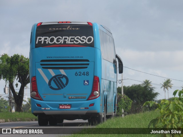 Auto Viação Progresso 6248 na cidade de Igarassu, Pernambuco, Brasil, por Jonathan Silva. ID da foto: 9969672.