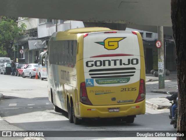 Empresa Gontijo de Transportes 21335 na cidade de Belo Horizonte, Minas Gerais, Brasil, por Douglas Célio Brandao. ID da foto: 9971606.