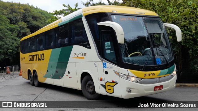 Empresa Gontijo de Transportes 21445 na cidade de São Paulo, São Paulo, Brasil, por José Vitor Oliveira Soares. ID da foto: 9969990.