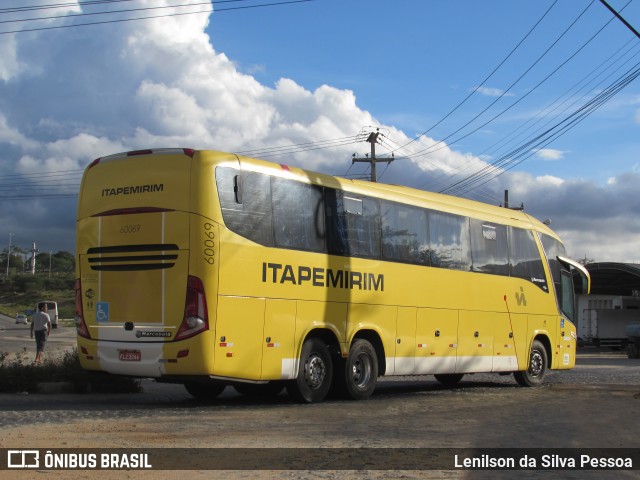 Viação Itapemirim 60069 na cidade de Caruaru, Pernambuco, Brasil, por Lenilson da Silva Pessoa. ID da foto: 9970957.