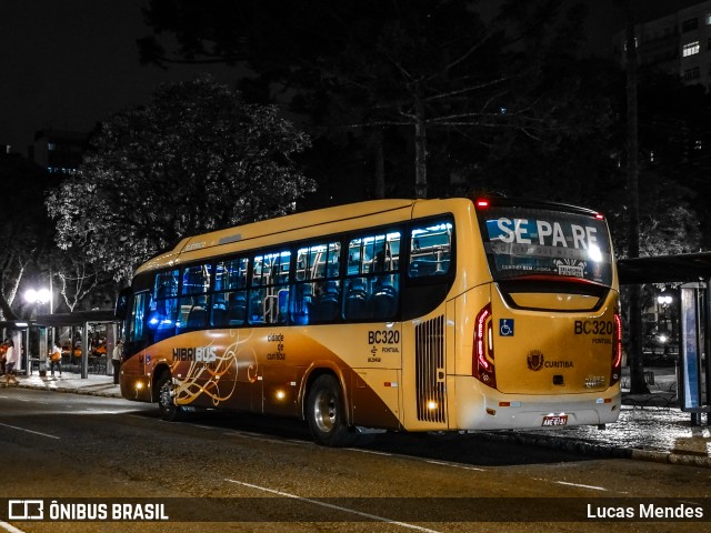 Transporte Coletivo Glória BC320 na cidade de Curitiba, Paraná, Brasil, por Lucas Mendes. Número da foto: #9972112.