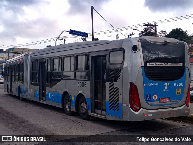 Viação Paratodos > São Jorge > Metropolitana São Paulo > Mobibrasil 6 3003 na cidade de São Paulo, São Paulo, Brasil, por Felipe Goncalves do Vale. Número da foto: #9970169.
