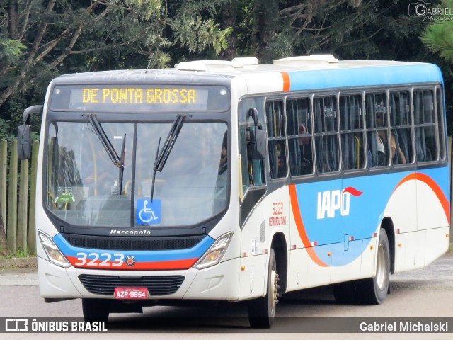 Viação Santana Iapó 3223 na cidade de Ponta Grossa, Paraná, Brasil, por Gabriel Michalski. ID da foto: 9971558.