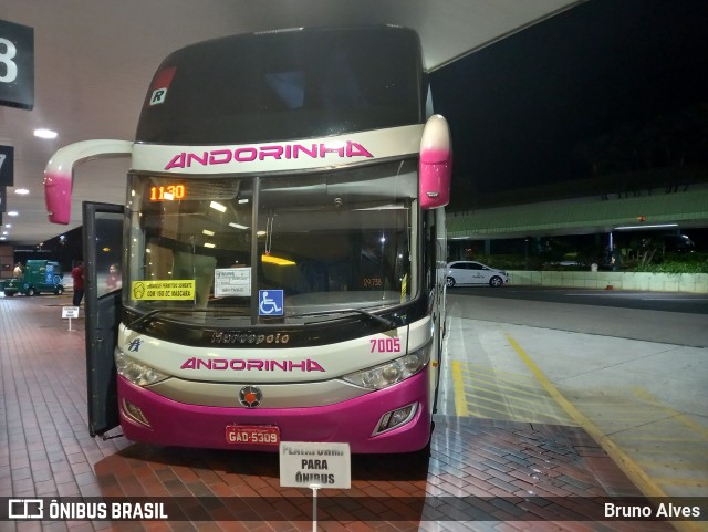 Empresa de Transportes Andorinha 7005 na cidade de Pardinho, São Paulo, Brasil, por Bruno Alves. ID da foto: 9973218.