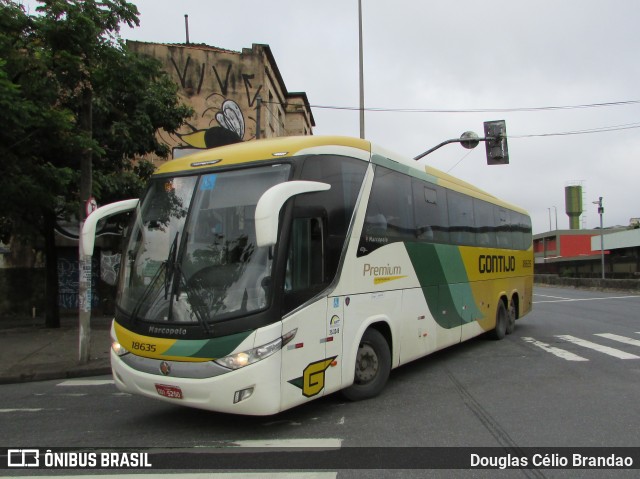 Empresa Gontijo de Transportes 18635 na cidade de Belo Horizonte, Minas Gerais, Brasil, por Douglas Célio Brandao. ID da foto: 9973230.