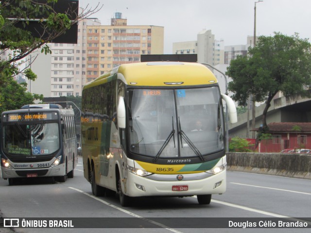 Empresa Gontijo de Transportes 18635 na cidade de Belo Horizonte, Minas Gerais, Brasil, por Douglas Célio Brandao. ID da foto: 9973229.