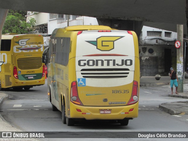 Empresa Gontijo de Transportes 18635 na cidade de Belo Horizonte, Minas Gerais, Brasil, por Douglas Célio Brandao. ID da foto: 9973234.