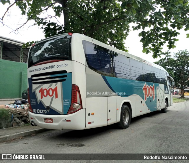 Auto Viação 1001 RJ 108.770 na cidade de São João de Meriti, Rio de Janeiro, Brasil, por Rodolfo Albuquerque. Número da foto: #9975092.