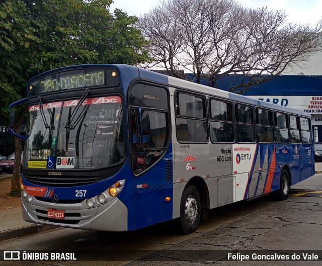 Auto Viação ABC 257 na cidade de Diadema, São Paulo, Brasil, por Felipe Goncalves do Vale. Número da foto: #9975404.