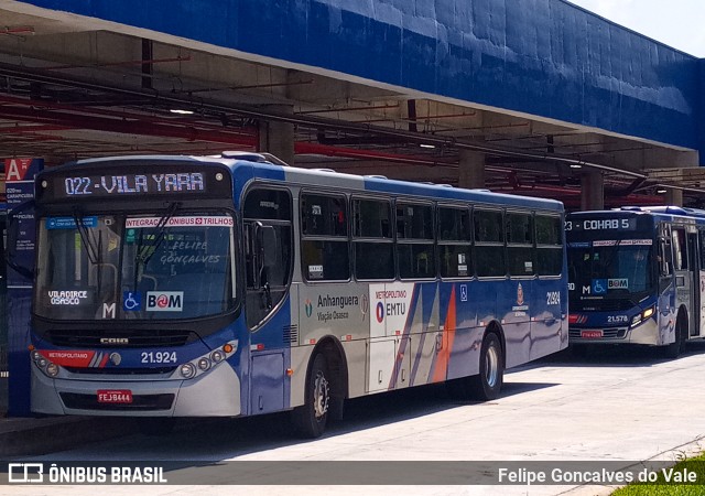 Viação Osasco 21.924 na cidade de Osasco, São Paulo, Brasil, por Felipe Goncalves do Vale. ID da foto: 9975407.