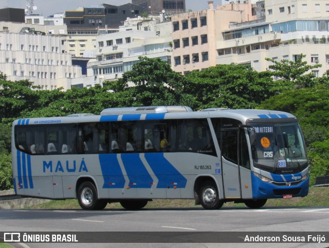 Viação Mauá RJ 185.263 na cidade de Rio de Janeiro, Rio de Janeiro, Brasil, por Anderson Sousa Feijó. ID da foto: 9977153.
