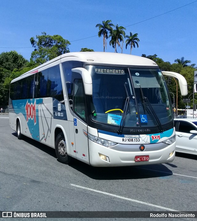 Auto Viação 1001 RJ 108.133 na cidade de Rio de Janeiro, Rio de Janeiro, Brasil, por Rodolfo Albuquerque. ID da foto: 9975086.