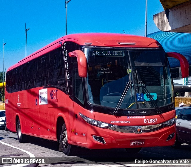 Next Mobilidade - ABC Sistema de Transporte 81.887 na cidade de São Paulo, São Paulo, Brasil, por Felipe Goncalves do Vale. ID da foto: 9975401.