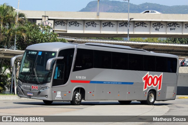 Auto Viação 1001 RJ 108.1234 na cidade de Rio de Janeiro, Rio de Janeiro, Brasil, por Matheus Souza. ID da foto: 9976919.