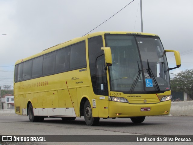 Viação Itapemirim 45801 na cidade de Caruaru, Pernambuco, Brasil, por Lenilson da Silva Pessoa. ID da foto: 9976312.