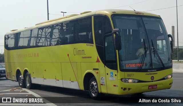 Viação Itapemirim 8877 na cidade de São Paulo, São Paulo, Brasil, por Ailton da Costa Silva. Número da foto: #9975027.