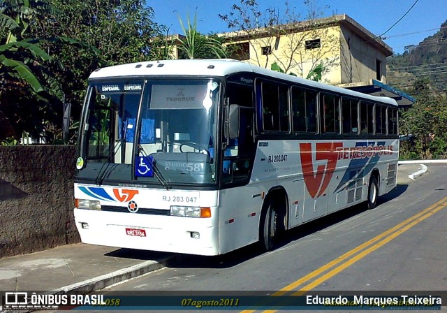 Viação Teresópolis RJ 203.047 na cidade de Guapimirim, Rio de Janeiro, Brasil, por Eduardo  Marques Teixeira. Número da foto: #9977791.