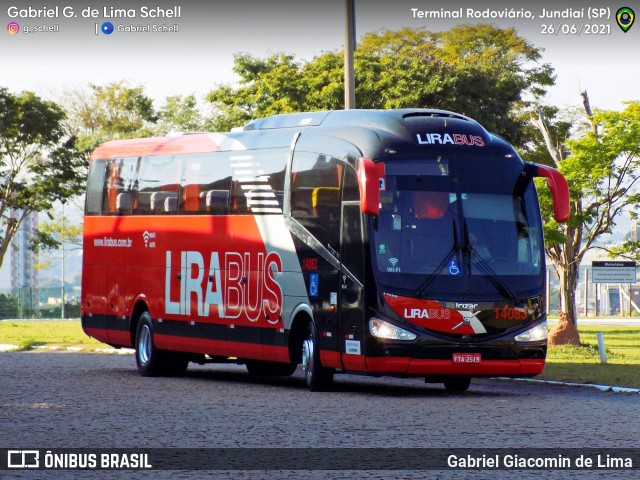 Lirabus 14083 na cidade de Jundiaí, São Paulo, Brasil, por Gabriel Giacomin de Lima. ID da foto: 9979743.