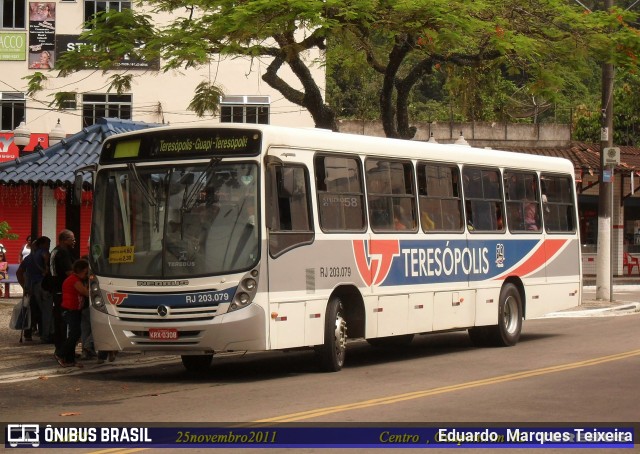 Viação Teresópolis RJ 203.079 na cidade de Guapimirim, Rio de Janeiro, Brasil, por Eduardo  Marques Teixeira. Número da foto: #9977811.